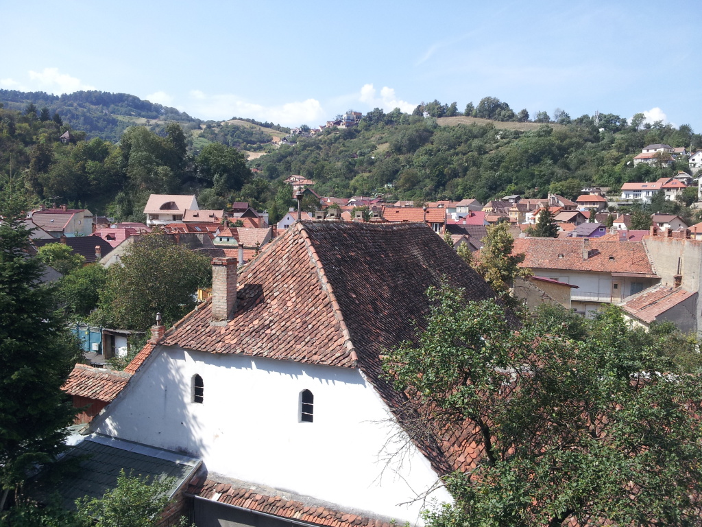 The view from the kitchen balcony 