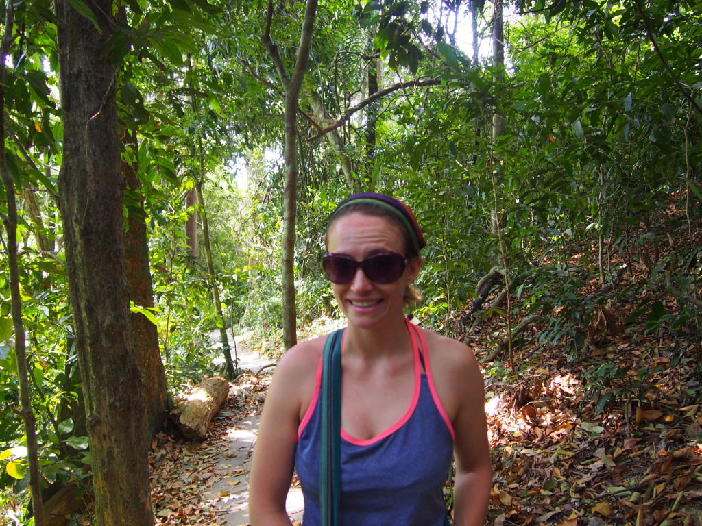 After seeing a cobra, this is the best smile I could manage while hiking through the cobra infested jungle! We will be accepting any and all donations to go towards the purchase of a mongoose. Thanks in advance.
